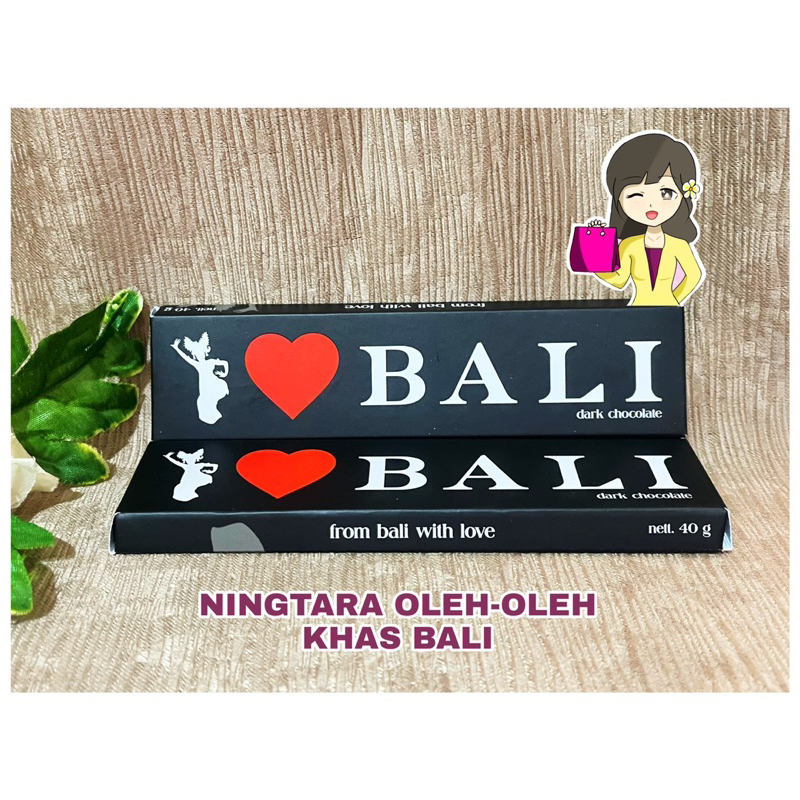 COKLAT I LOVE BALI WHITE &amp; DARK CHOCOLATE KHAS BALI (From Bali with Love)