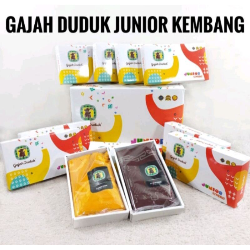 Sarung gajah duduk junior kembang / sarung gajah duduk anak / sarung anak / sarung junior kembang / sarung anak kembang