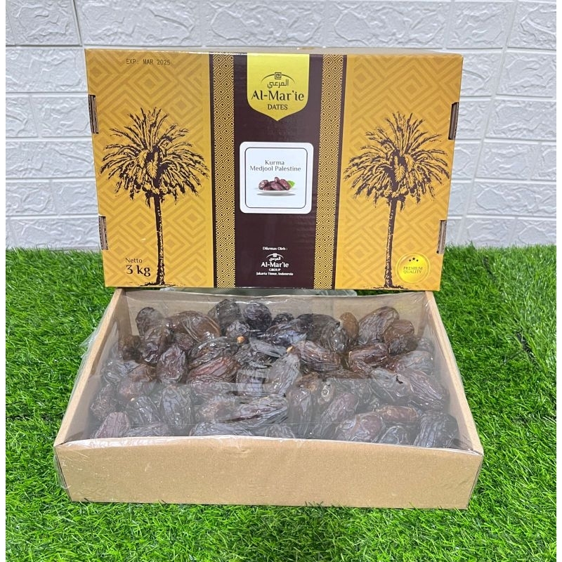 

Raja kurma medjool kemasan food grade al mar'ie 3kg