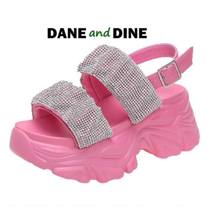 Terbaru Sandal Wedges 7 cm Wanita ORI Dane and Dine W5085