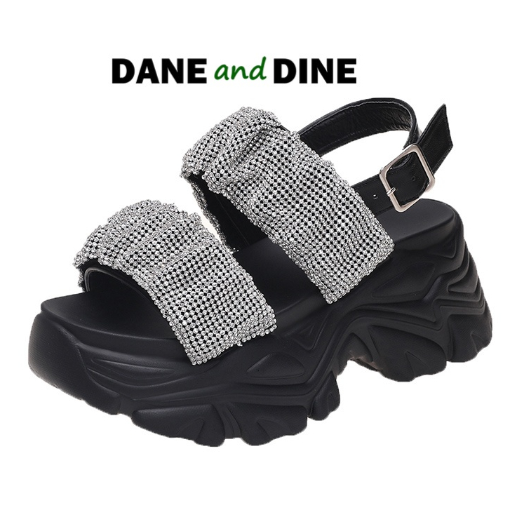 Terbaru Sandal Wedges 7 cm Wanita ORI Dane and Dine W5085