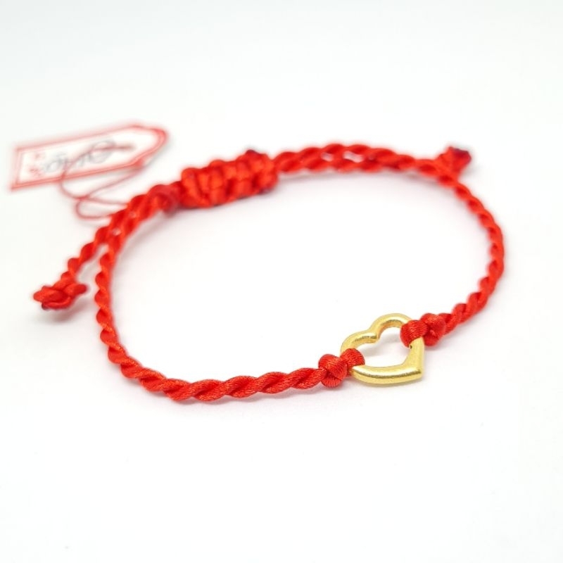 GELANG PIXU PIXIU TALI SERUT LOVE MINI TERANG JAYA 23K