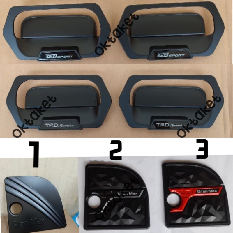 paket outer handle tank cover Grand max Granmax Gr Sport Trd Sportivo Full Hitam