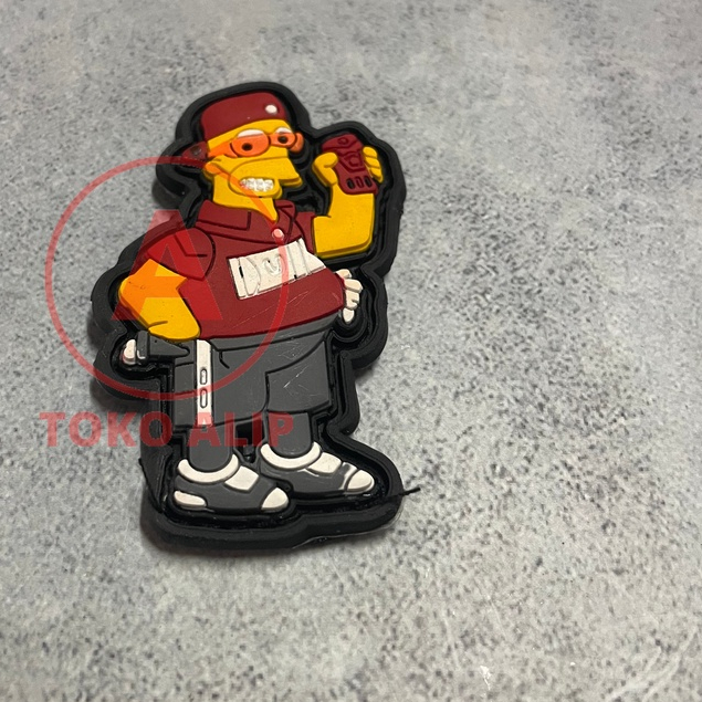 Patch The Simpson (Red) - Patch Velcro Simpson Howard - Prepetan