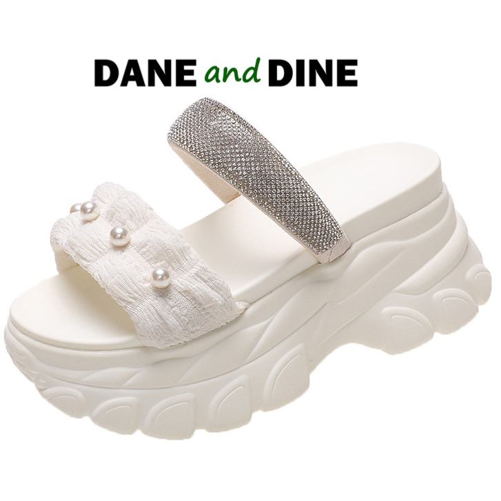 Terbaru Sandal Wedges 8 cm Wanita ORI Dane and Dine -W6820