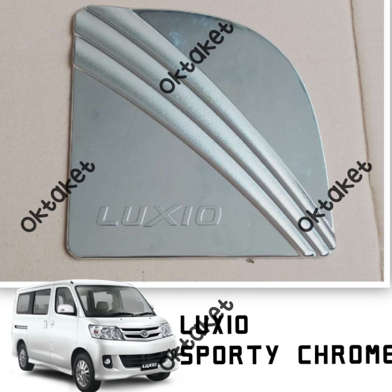 tank cover Tutup tangki Luxio sporty chrome jsl