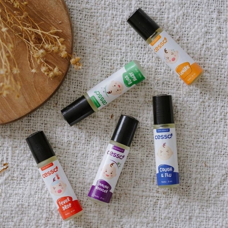 CESSA - CESSA ESSENTIAL OIL - CESSA BABY 0-2 TAHUN - CESSA FEVER DROP - CESSA COUGH N FLU - CESSA BOFIT - CESSA LENIRE - CESSA ITCH AWAY - CESSA HAPPY NOSE