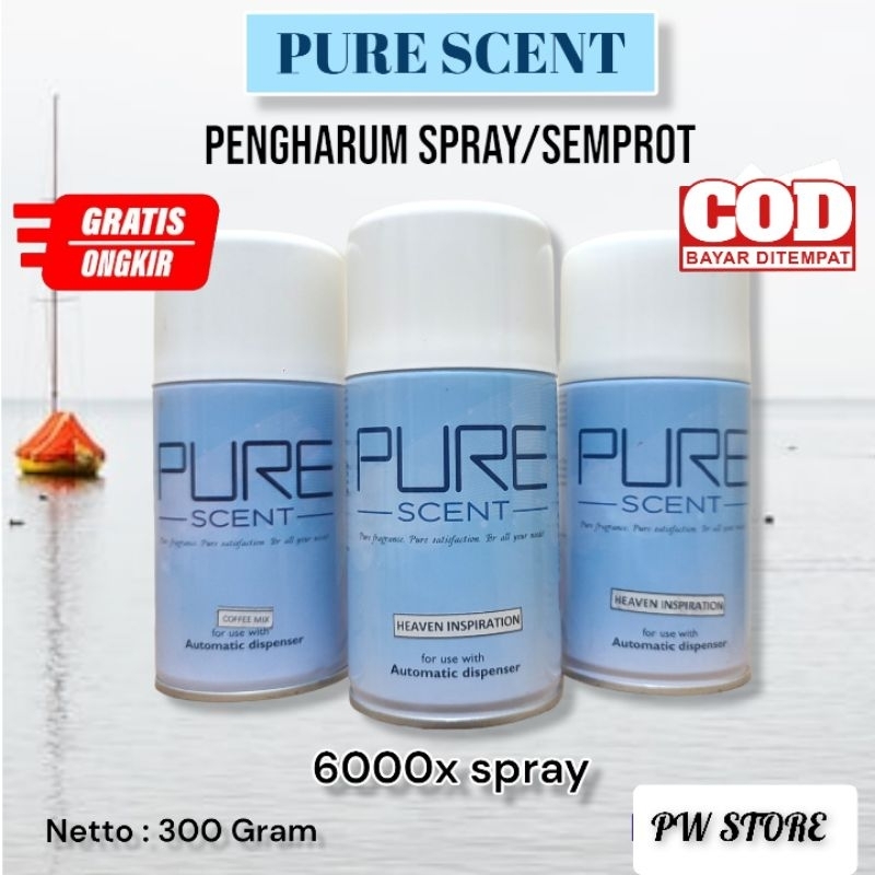 PROMO PURE SCENT SPRAY@Pengharum Ruangan Mobil Toilet All varian By Calmic