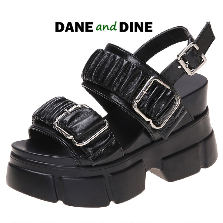 Terbaru Sandal Wedges 8 cm Wanita  Dane and Dine - WH11