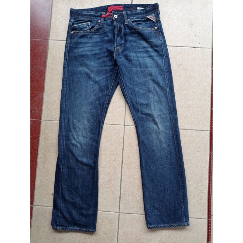 celana replay blue jeans