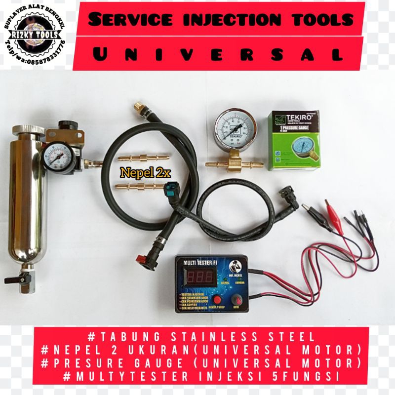 FULL SET alat servis injeksi motor universal INJECTION CLEANING TOOLS