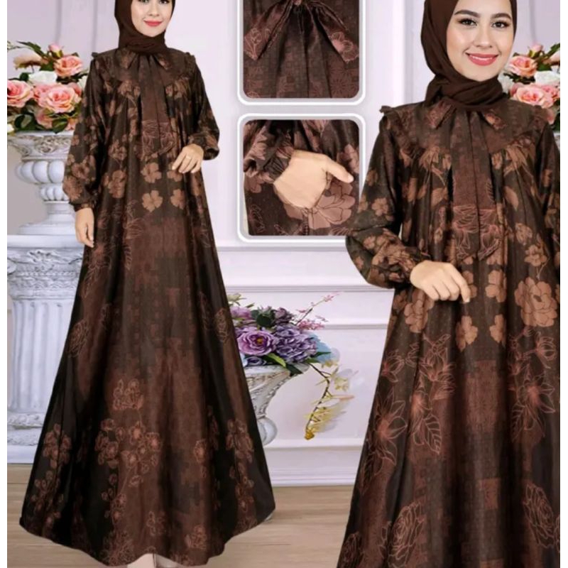 GAMIS CASUAL ARMANI SILK MODEL TERBARU/GAMIS VIRAL MODEL KEKINIAN BAHAN ADEM HALUS LEMBUT TIDAK GERAH/GAMIS SILK PREMIUM/GAMIS LEBARAN/DRESS SILK/DRES SILK MODEL TERBARU/GAMIS ARMANI SILK BARU/GAMIS MEWAH CASUAL BAHAN SILK ARMANI/GAMIS MURAH/GAMIS SILK