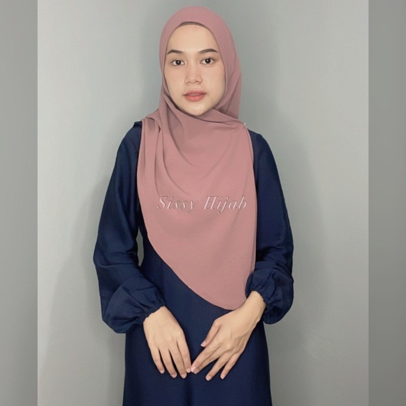 Sissy Hijab Crinkle Segitiga Soft Pet Instan