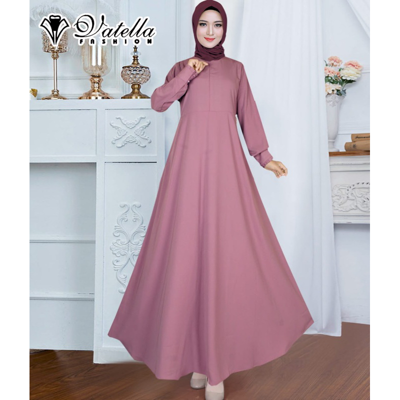 GAMIS WOLFIS (Size Jumbo) By Vatella || DRESS MUSLIM POLOS