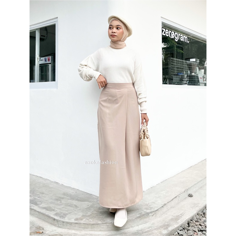 ASOKA Yoora Skirt 1910 - A-Line Maxi Skirt - Raya Collection - Rok Wanita