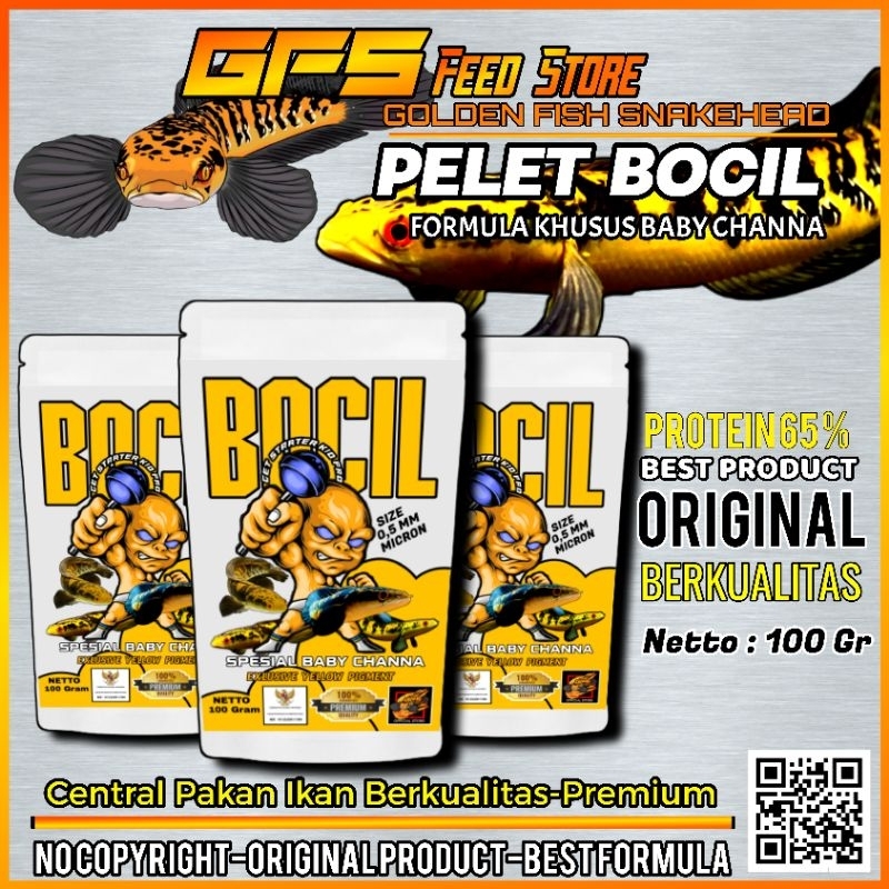 Pelet BOCIL Pelet Baby Channa 100gr Original