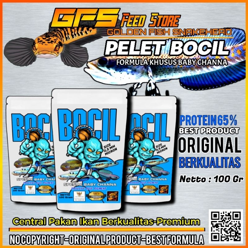 Pelet BOCIL Pelet Baby Channa 100gr Original