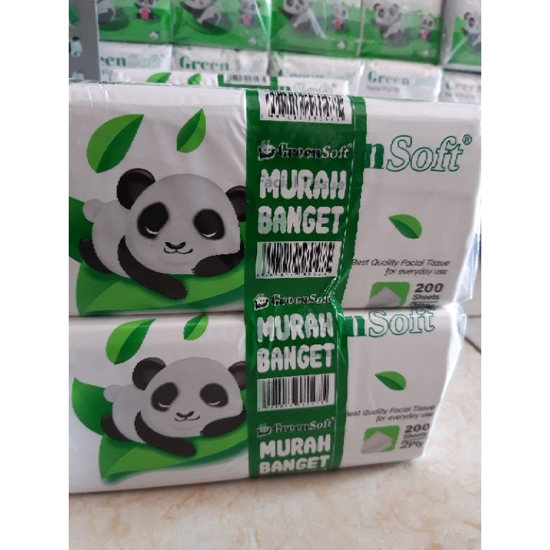 Tissue Green Soft 200 sheet 2ply