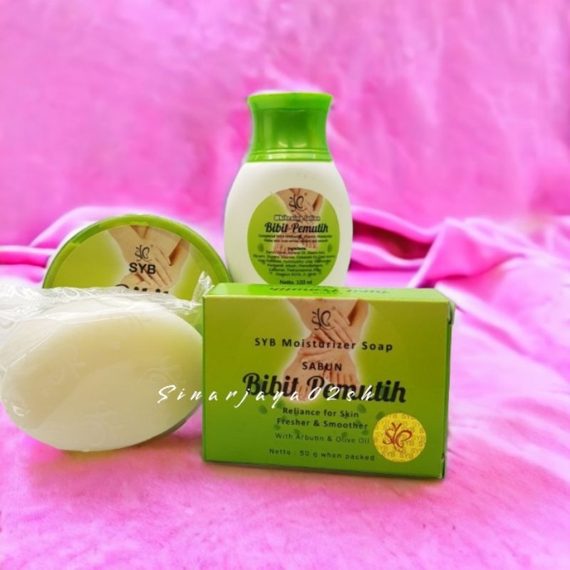 PAKET HEMAT 3IN1 BIBIT PEMUTIH&amp;SCRUB PLUS SABUN BY SYB.