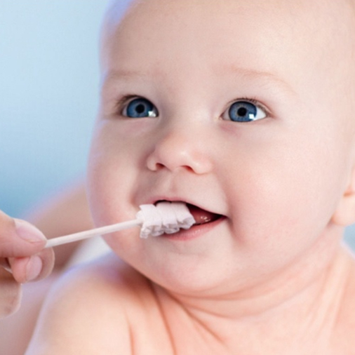 Pembersih Gusi Lidah Bayi Isi 30pcs Kapas Batang Untuk Bayi 0-2 Tahun Pembersih Lidah Bayi Baby Oral Cleaner