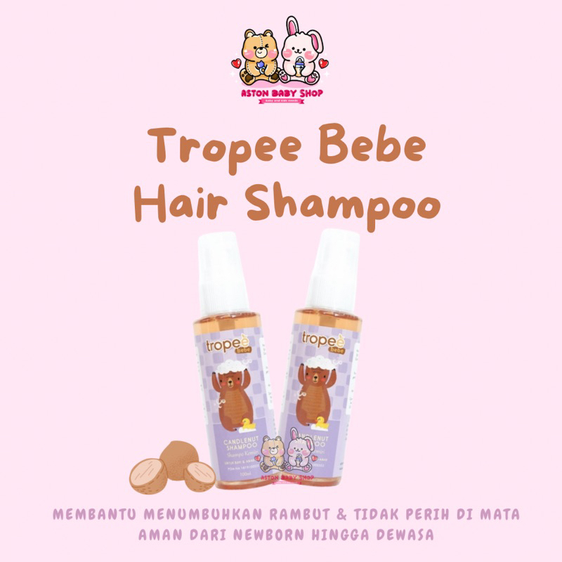 Tropee Bebe Shampoo Kemiri 100 ml Shampoo Bayi dan anak anak