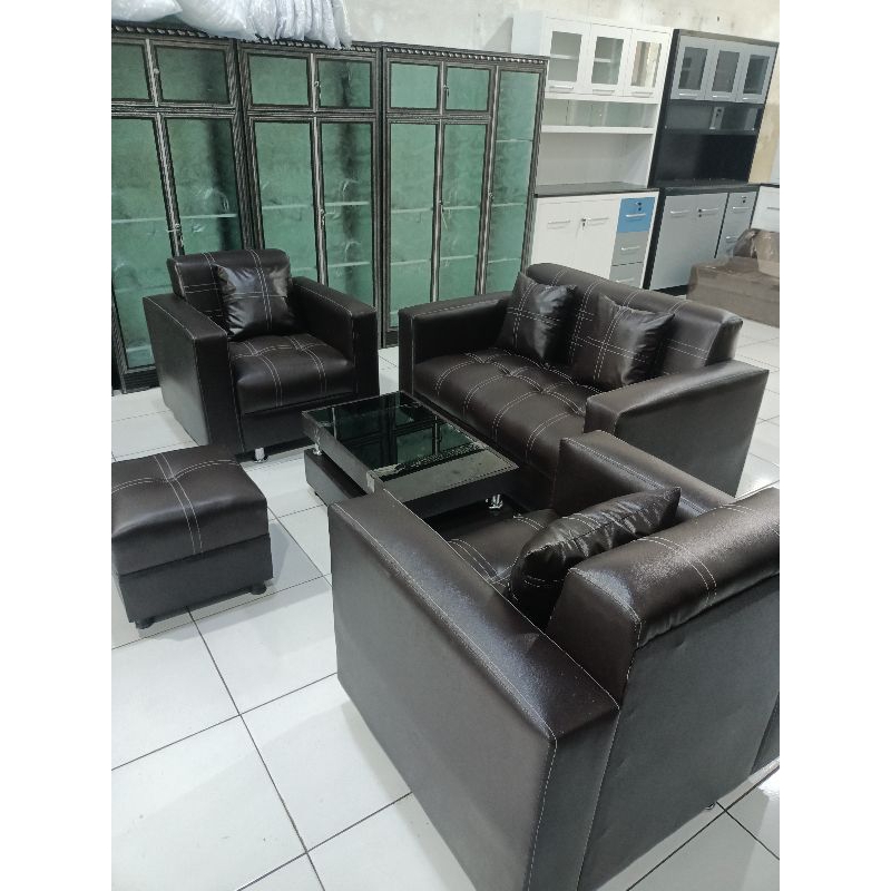 Sofa Minimalis Bahan Kulit By Mebel Hakim