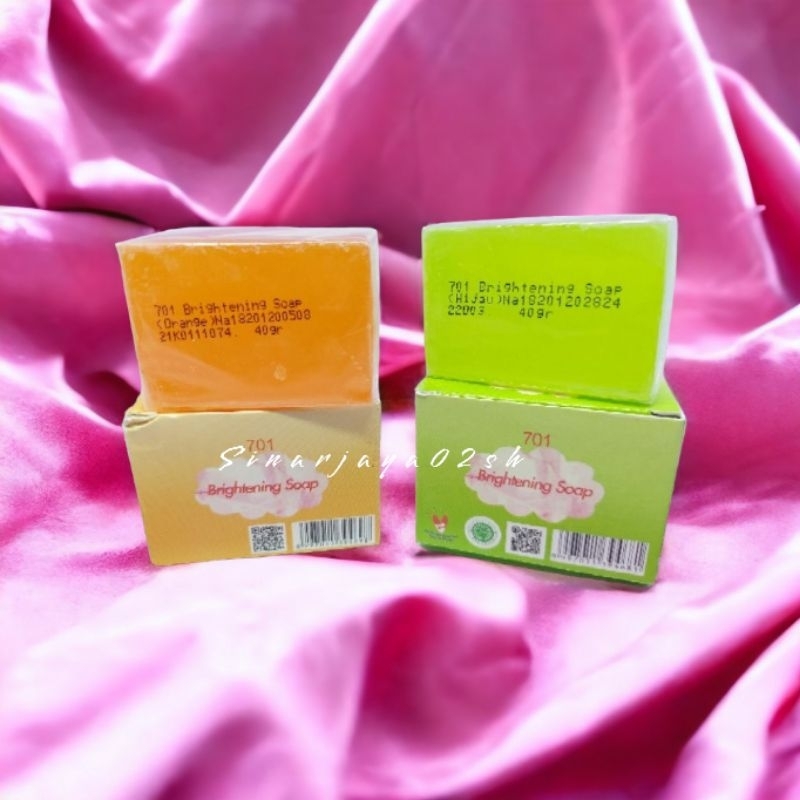 701 Sabun Batang Melon Dan Papaya Brightening Soap Original Bpom 40grm - Ecer