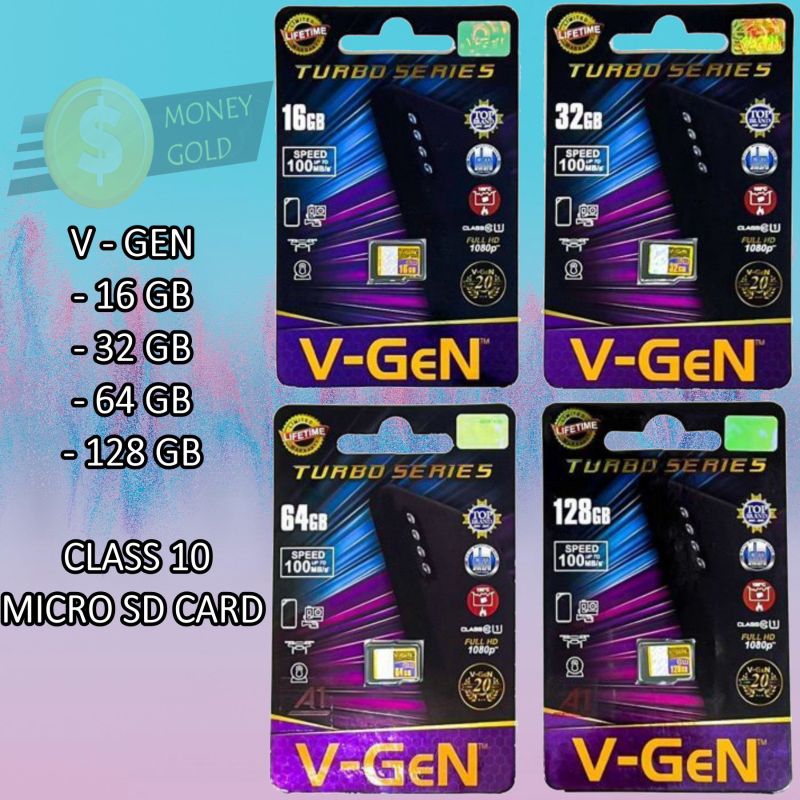 Kartu Memori VGEN ORIGINAL / Memory Card V Gen ORI 64GB 32GB 16GB CLASS 10