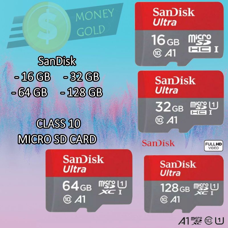 Memory card MicroSD Sandisk ultra Class 10 100MB/S