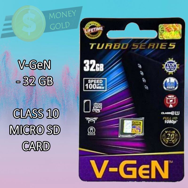 Kartu Memori VGEN ORIGINAL / Memory Card V Gen ORI 64GB 32GB 16GB CLASS 10