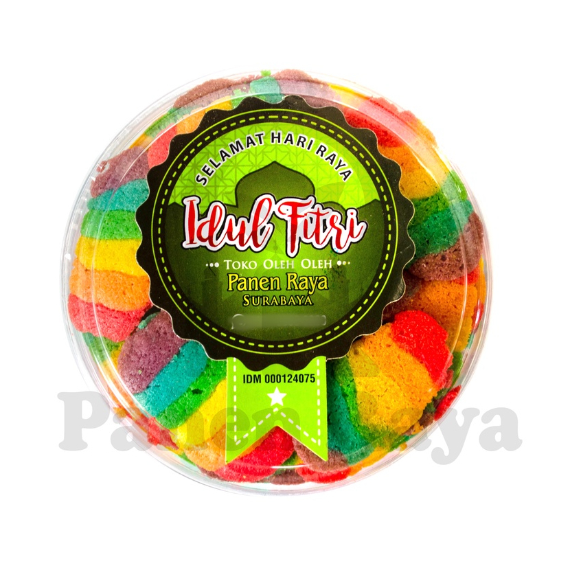 

Kue Lidah Kucing Pelangi Kue Kering Lebaran Natal PR Toples Kecil
