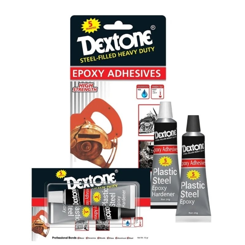 

3 Set (3 Pasang) - Lem Dextone Epoxy Merekat Super Kuat Dalam 5 Menit DX-12gr