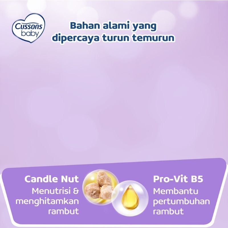 Cussons Baby Natural Hair Oil Candle Nut 100 ml/Coconut/Minyak Rambut Bayi