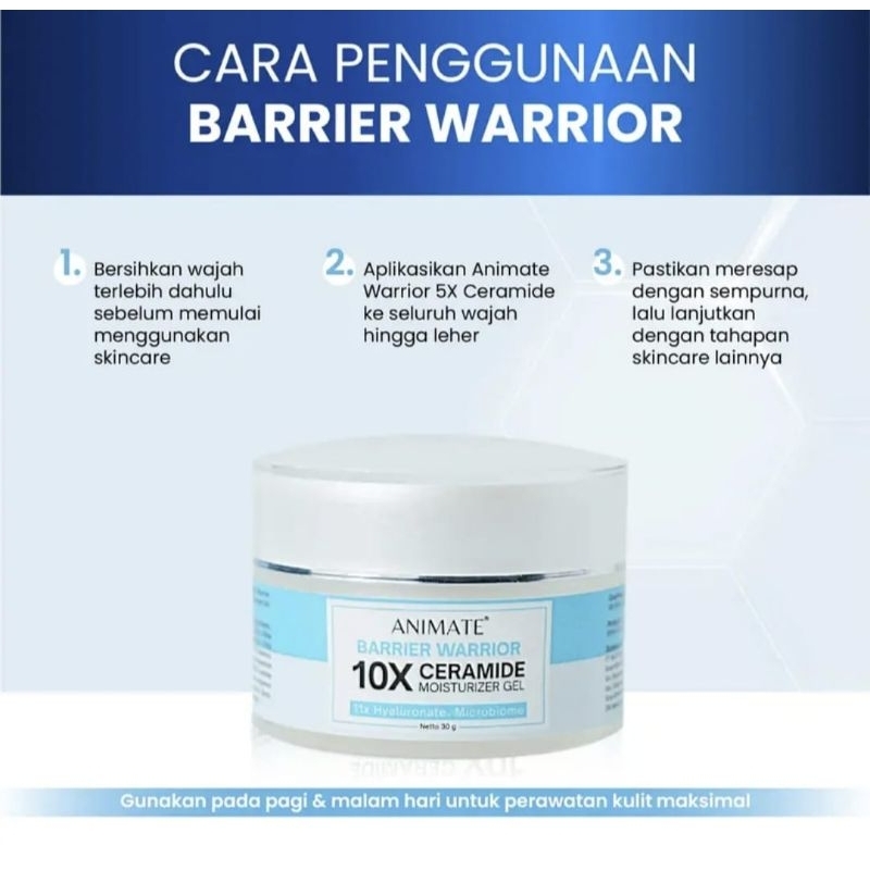 (*) ANIMATE BARRIER WARRIOR 10X CERAMIDE MOISTURIZER GEL