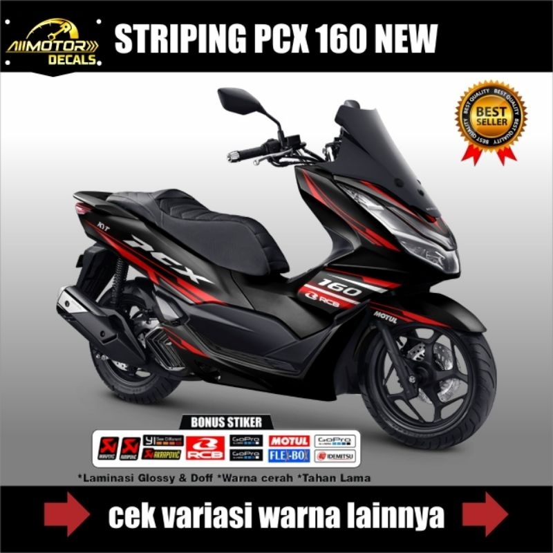 Striping Honda PCX 160 2023 / Stiker Motor Pcx 160Cc / Decal List body Pcx 160 Abs/Cbs
