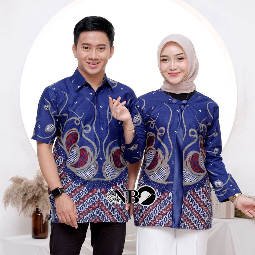 Batik Couple Modern Atasan Batik Kerja Kantor Wanita Baju Batik Wanita