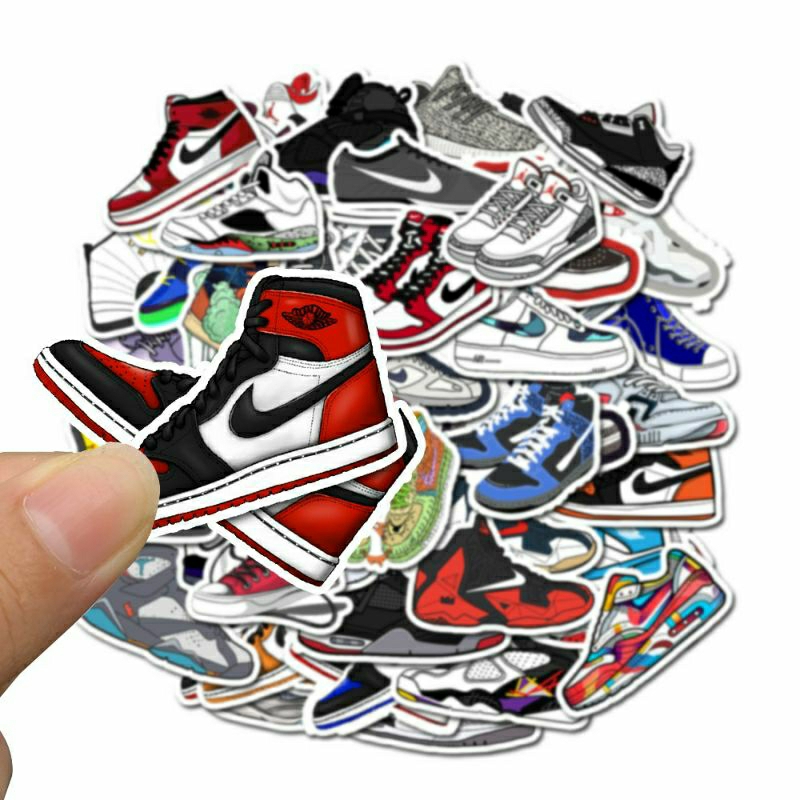 20 Pcs Stiker Pack Motif Sepatu ( RANDOM )