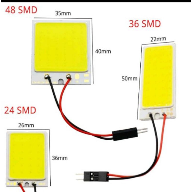 LED Lampu Kabin Plafon COB Plasma 48 Mata 40mm x 35mm - White