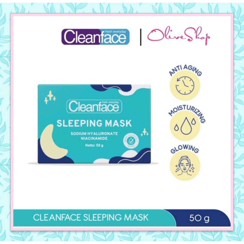 OliveShop ❤️ Cleanface Clean Face Sleeping Mask 50gr