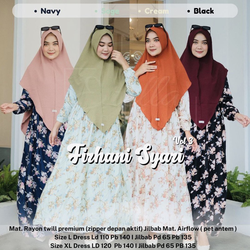 FIRHANI GAMIS ONESET BY ERELLA HIJAB