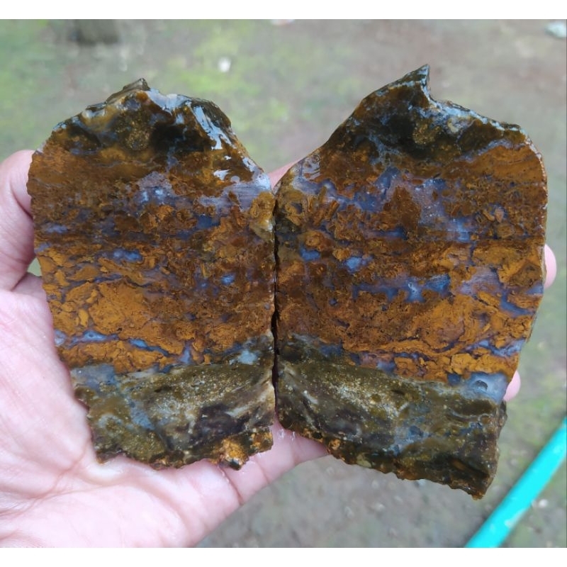 batu akik bahan lempengan pancawarna batu garut cristal galian ci angel