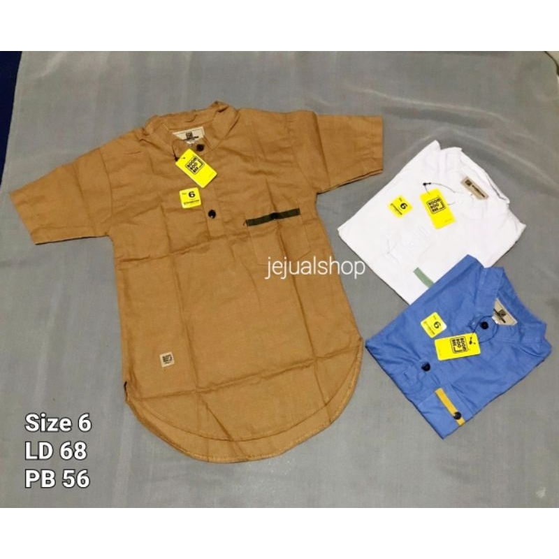 koko kurta anak/koko kurta boomboobee/koko kurta lengan pendek murah size 6