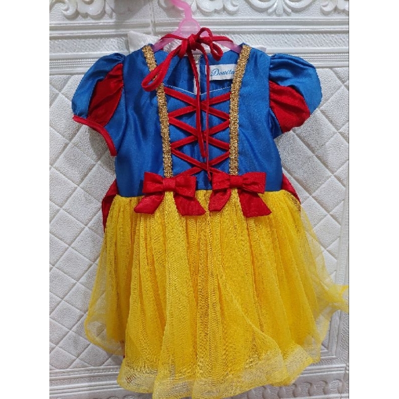 KOSTUM SNOW WHITE / Baju snow white anak / dress snow white/ kostum snow white/merk donita