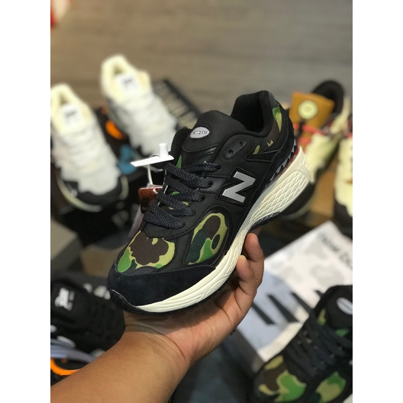 Tanyakan size sebelum order / New balance 2002R bape black camo bnib