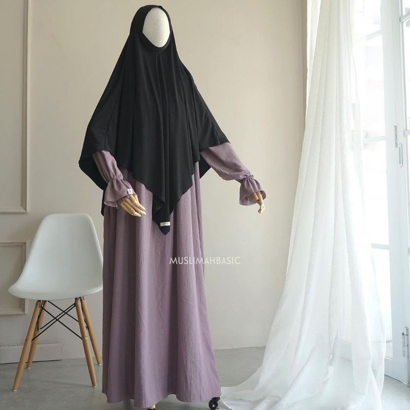 Preloved Gamis Bella Dress Muslimahbasic musba Abaya Crinkle