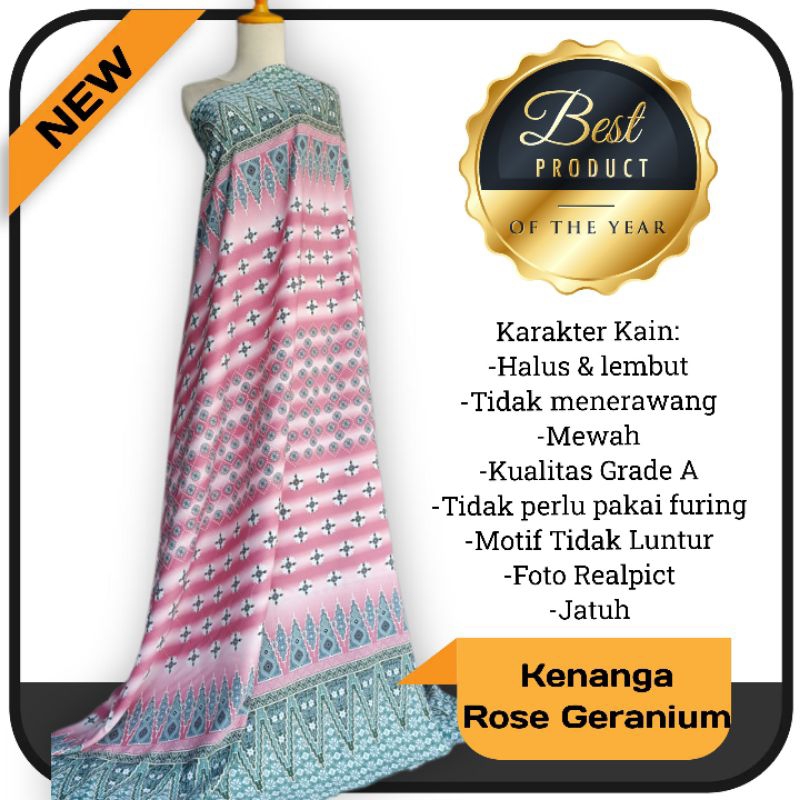 Kain Maxmara Lux Motif Kenanga Etnic harga setengah meter