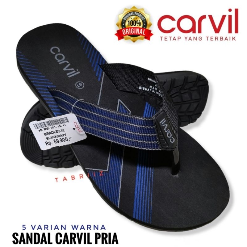 BARU Sandal Carvil Pria Sandal Pria Carvil Terbaru - 100% ORIGINAL