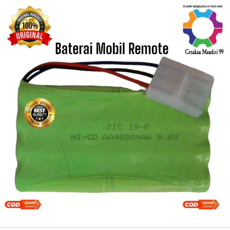 Baterai Rc Rakit 8 Soket 3 9.6 V 4000 Mah Untuk Baterai Remote Mobil