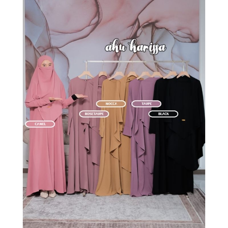 GAMIS KAIFA DAN RAYANA SYARI BY AKU KARISSA MODEL TERBARU FRENCH KHIMAR STYLE OOTD WANITA MUSLIMAH KEKINIAN
