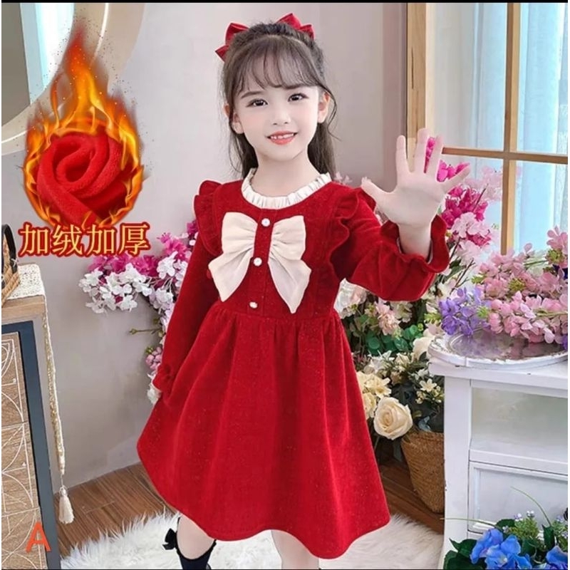 BAJU DRESS IMPORT ANAK PEREMPUAN/ Baju Anak Cewek Umur 3-7 Tahun